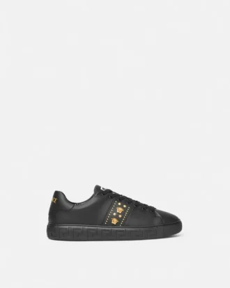 Adidași din nailon cu ornamente Greca