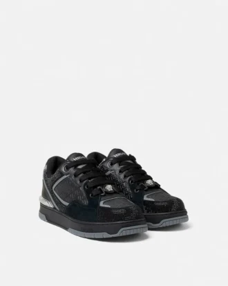 Adidași din piele cu ornamente Biggie Basket