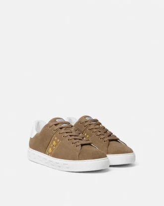 Adidași din piele de căprioară cu ornamente Greca
