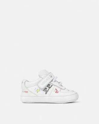Adidași din piele imprimată pentru copii
