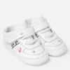 Adidași din piele imprimată pentru copii