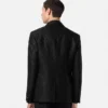 Blazer cu un singur rând de nasturi, din jacquard cu imprimeu leopard