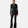 Blazer din amestec de lână cu model jacquard Python Blazer din amestec de lână cu model jacquard Python