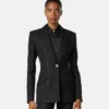 Blazer din amestec de lână cu model jacquard Python Blazer din amestec de lână cu model jacquard Python