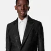 Blazer din amestec de lână jacquard Blazer din amestec de lână jacquard
