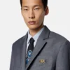 Blazer din lână cu micro-carouri Blazer din lână cu micro-carouri