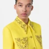 Blazer din lână cu nasturi, cu un singur rând de nasturi Blazer din lână cu nasturi, cu un singur rând de nasturi