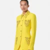 Blazer din lână cu nasturi, cu un singur rând de nasturi Blazer din lână cu nasturi, cu un singur rând de nasturi