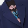 Blazer din lână cu un singur rând de nasturi