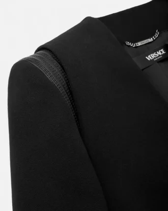 Blazer din lână cu un singur rând de nasturi