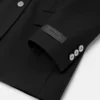 Blazer din lână cu un singur rând de nasturi Blazer din lână cu un singur rând de nasturi