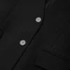 Blazer din lână cu un singur rând de nasturi Blazer din lână cu un singur rând de nasturi
