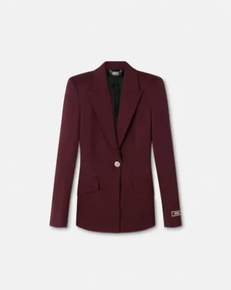 Blazer din lână elastică