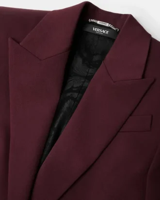 Blazer din lână elastică