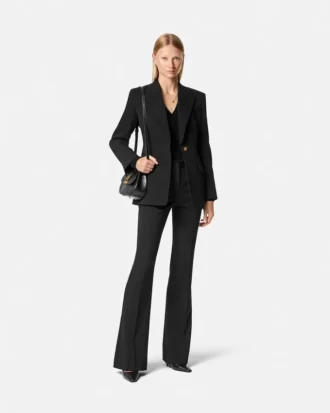 Blazer din lână elastică