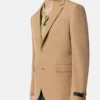 Blazer din lână melanj cu un singur rând de nasturi