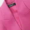 Blazer DV cu un singur rând de nasturi din lână Blazer DV cu un singur rând de nasturi din lână
