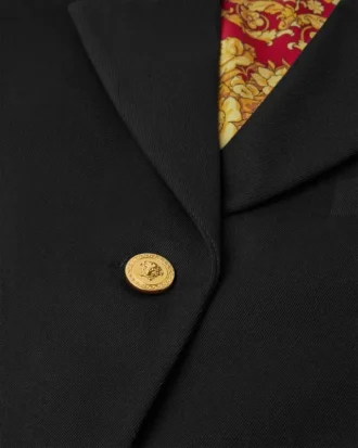 Blazer scurt din gabardină