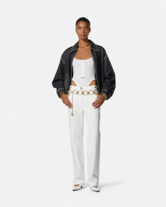 Blouson din denim decorat