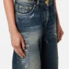 Blugi boyfriend cu talie medie Medusa 95
