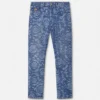 Blugi regular fit cu model jacquard Barocco Blugi regular fit cu model jacquard Barocco