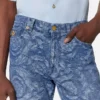Blugi regular fit cu model jacquard Barocco Blugi regular fit cu model jacquard Barocco
