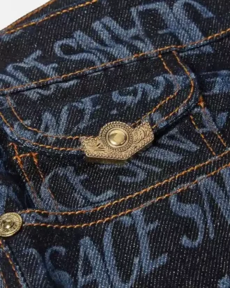 Blugi slim fit Liquify Logomania