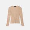 Bluză ajustată din tricot cu nervuri Bluză ajustată din tricot cu nervuri