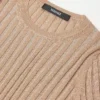 Bluză ajustată din tricot cu nervuri Bluză ajustată din tricot cu nervuri