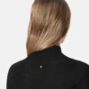 Bluză ajustată din tricot cu nervuri din lână merino