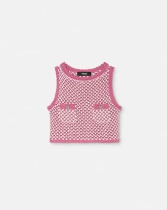 Bluză croșetată din tricot boxy