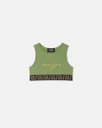Bluză din bumbac jersey elastic cu imprimeu pentru copii