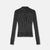 Bluză tricotată cu nervuri din amestec de lurex Bluză tricotată cu nervuri din amestec de lurex