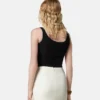 Body drapat din jersey crep elastic Body drapat din jersey crep elastic