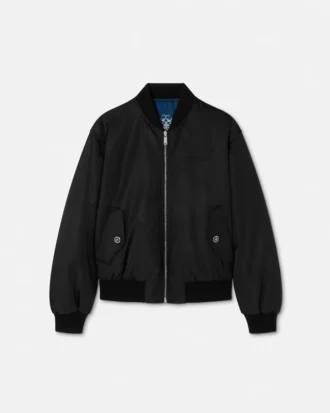 Bomber reversibil din nailon imprimat