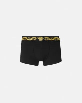 Boxeri din bumbac jersey imprimați