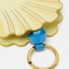 Breloc din piele în formă de scoică Breloc din piele în formă de scoică