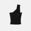 Bustier cu un singur umăr și ac de siguranță Bustier cu un singur umăr și ac de siguranță
