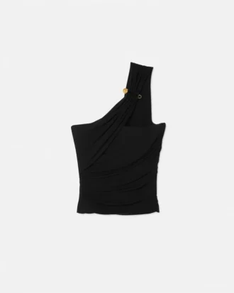 Bustier cu un singur umăr și ac de siguranță
