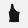 Bustier cu un singur umăr și ac de siguranță Bustier cu un singur umăr și ac de siguranță