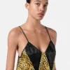 Camisol din mătase cu imprimeu Cheetah Allover Camisol din mătase cu imprimeu Cheetah Allover
