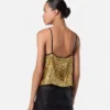 Camisol din mătase cu imprimeu Cheetah Allover Camisol din mătase cu imprimeu Cheetah Allover