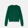 Cardigan ajustat din tricot jacquard din viscoză Cardigan ajustat din tricot jacquard din viscoză