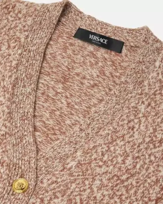 Cardigan boxy din tricot cu amestec de cașmir Mouliné