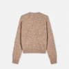 Cardigan boxy din tricot cu amestec de cașmir Mouliné Cardigan boxy din tricot cu amestec de cașmir Mouliné