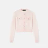 Cardigan din tricot jacquard mohair Cardigan din tricot jacquard mohair