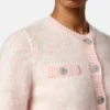 Cardigan din tricot jacquard mohair Cardigan din tricot jacquard mohair