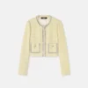 Cardigan din tweed cu cristale Cardigan din tweed cu cristale