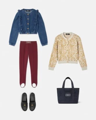Cardigan pentru copii Barocco Allover Jacquard