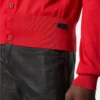 Cardigan polo din tricot de mătase și bumbac Cardigan polo din tricot de mătase și bumbac